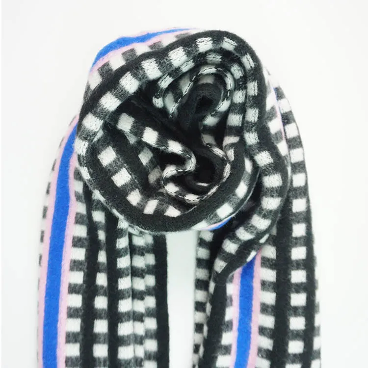 OEM winter shine solid raschel cozy infinity with ruffle knitted shawl women custom designer scarf