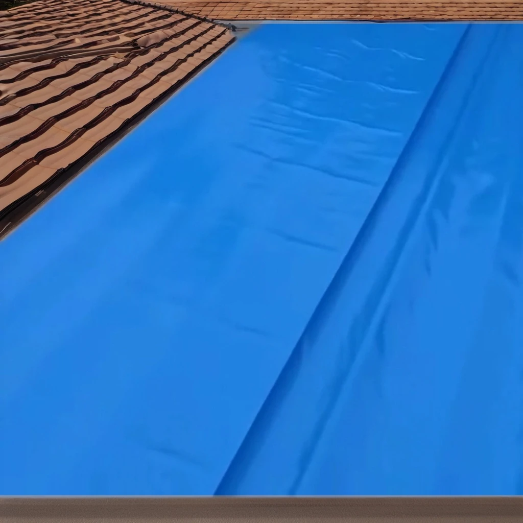 1.5mm Blue Waterproof PVC Butyl Bitumen TPO SBS Membrane for Roof Renovation Leak Repair Thermal Insulation-Building Material
