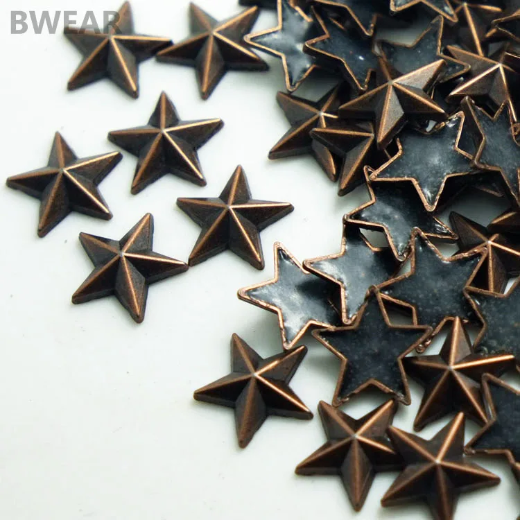 Распродажа от завода Bwear выпуклые купольные шипы в форме звезды металлическая заклепка горячей фиксации из цинкового сплава термоперенос для одежды