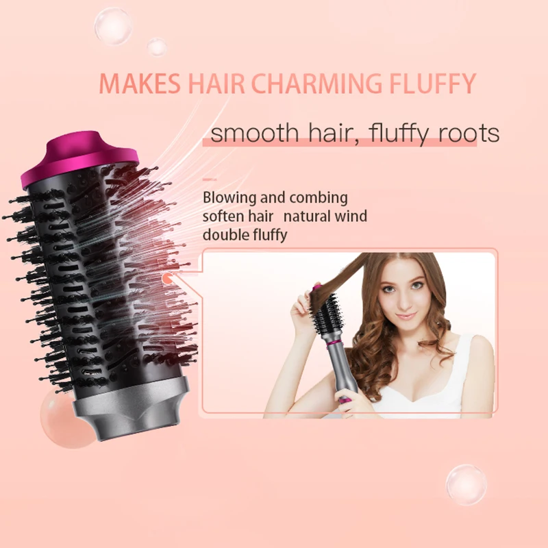 2339 Hot selling Multifunctional Hot Brush Straighter 4 In 1 Hot Air Brush Women Hair dryer Ionic