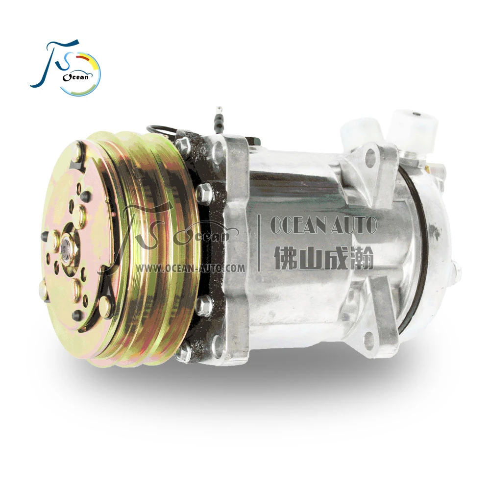 Air Conditioning Compressor 12V 510 Universal Car Bus Truck Construction Tractor Box Van Vehicle 6652 SD6652 CO0371