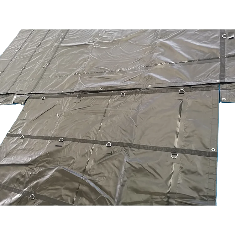 Heavy Duty PVC Fabric Truck Tarp Cover PE Tarpaulin Roll Trailer Cover PE Tarpaulin Mesh Tarp