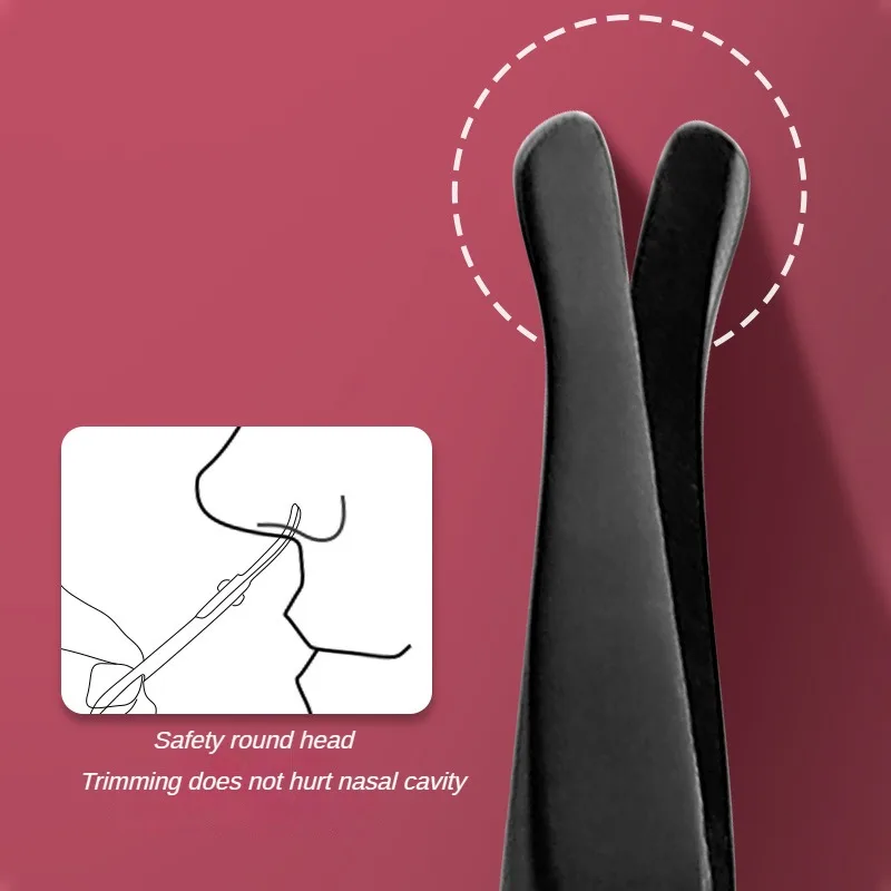 Sunshine Nose Hair Scissors Stainless Steel Rounded Tip Small Shears Safety Beauty Trimming Kit