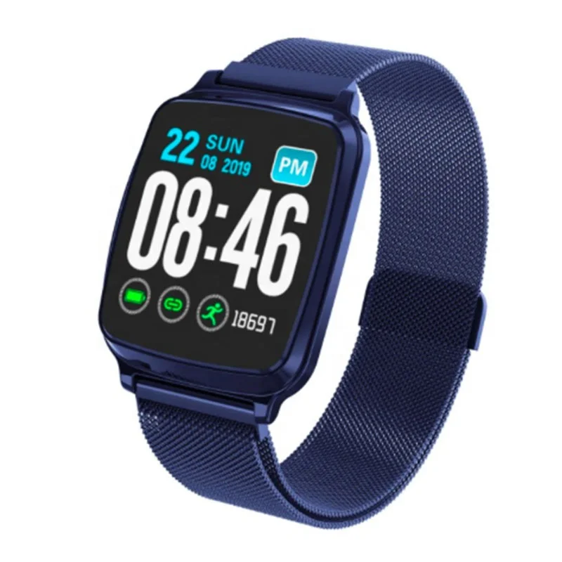 Branded digital smart watch app without sim card metal strap blood pressure control water proof high quality sport smart watch