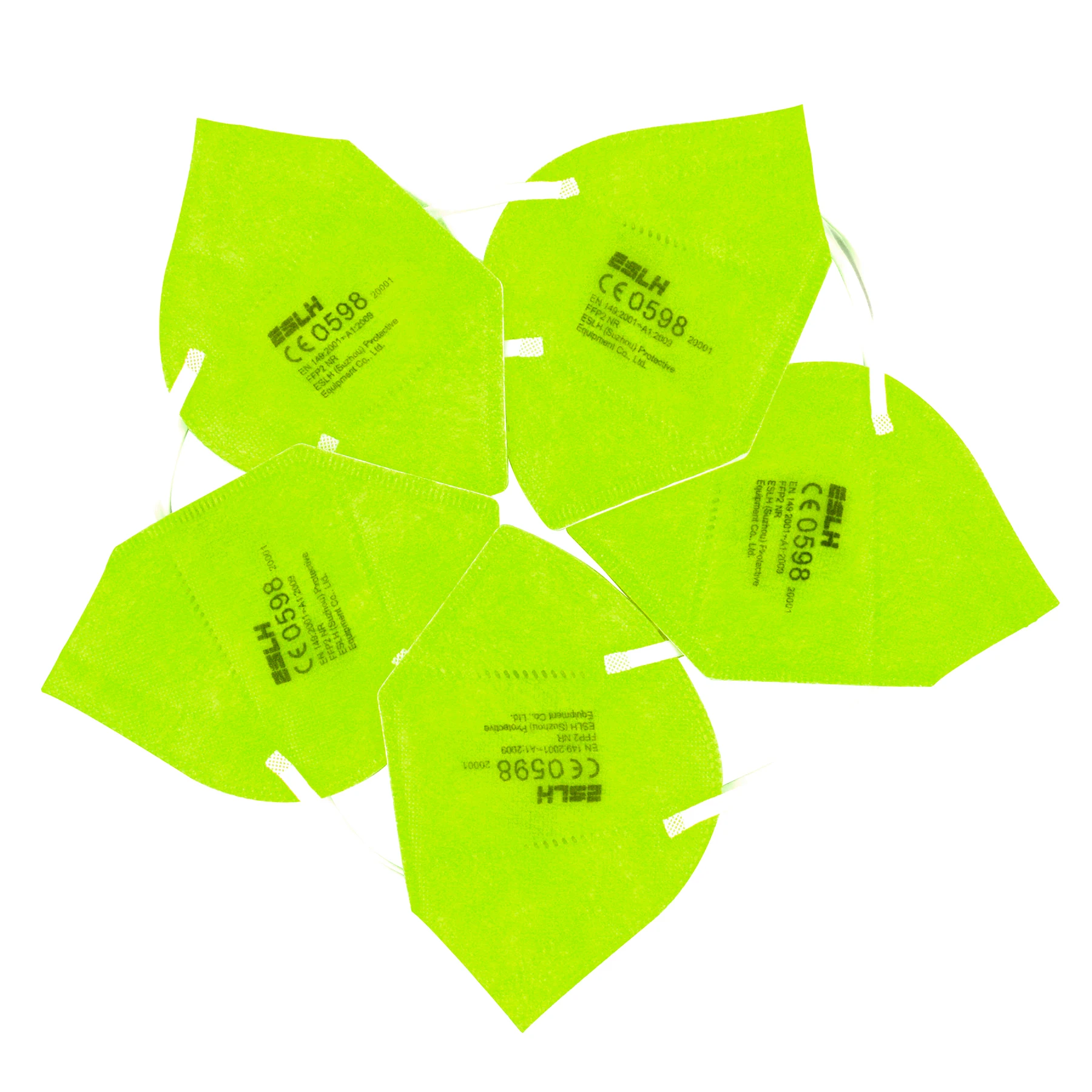 Factory directly provide protective 5ply folding EN149 FFP2 face mask