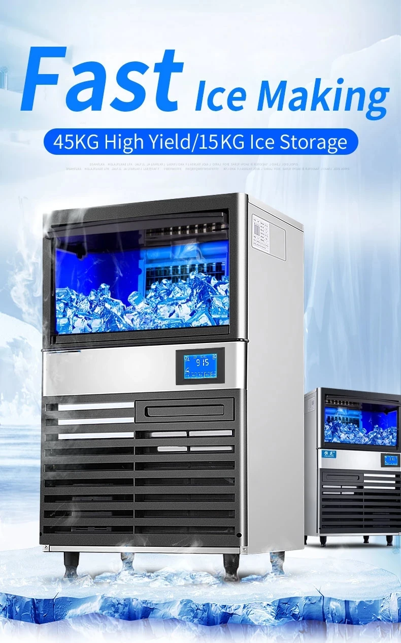 High Quality Commercial Ice Maker Stainless Steel 50kg Ice Maker Machine