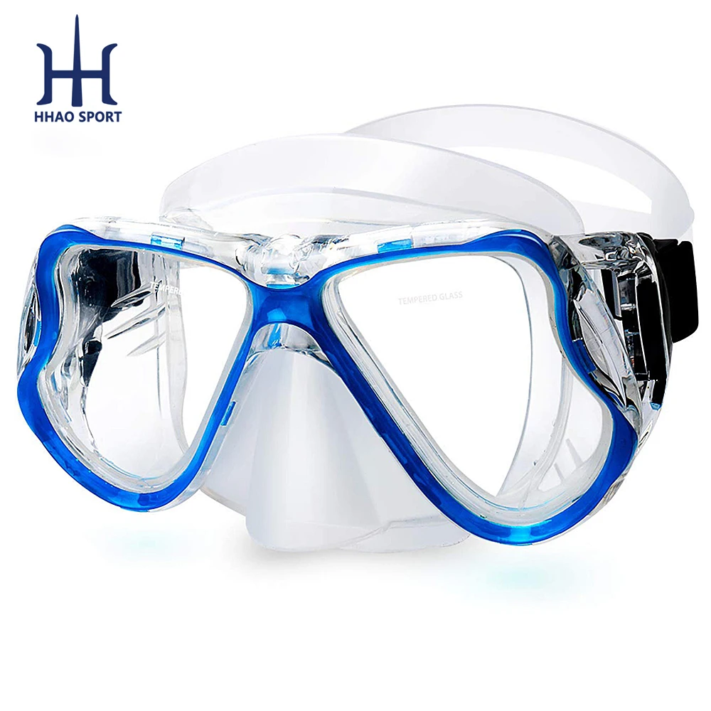 China Low Volume Black Adult Optical Tempered Glass Water Swimming Diving Mask