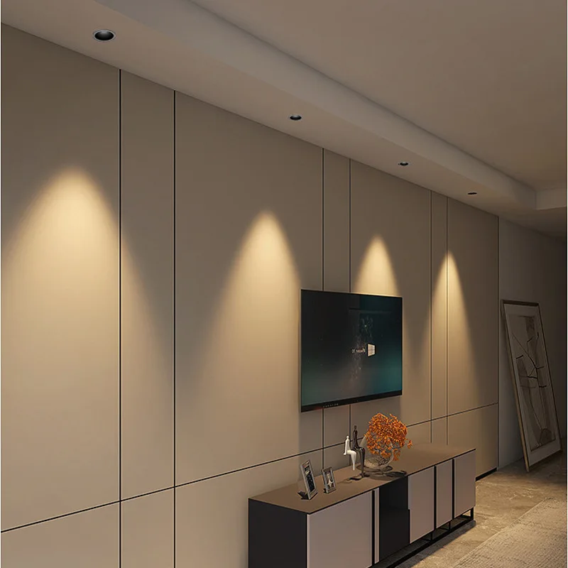 3 inch Smart Dimmable Commercial Spotlight Anti Glare Ceiling Led Downlight Recessed Down Light For Hotel LED Downlights