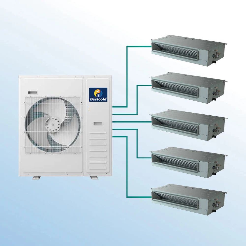36 000BTU четырехзонный мини-сплит-кондиционер с тепловым насосом 21SEER2 230 В