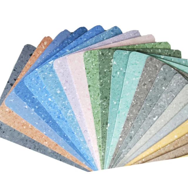Heavy traffic anti bacterial waterproof hospital PVC flooring roll homogeneous PVC vinyl flooring
