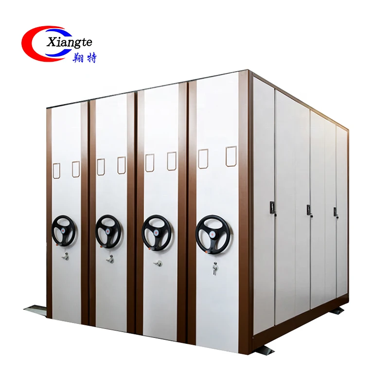 Custom 4 6 Bay Smart Electric High Density Storage Shelves Movable Archive Shelving