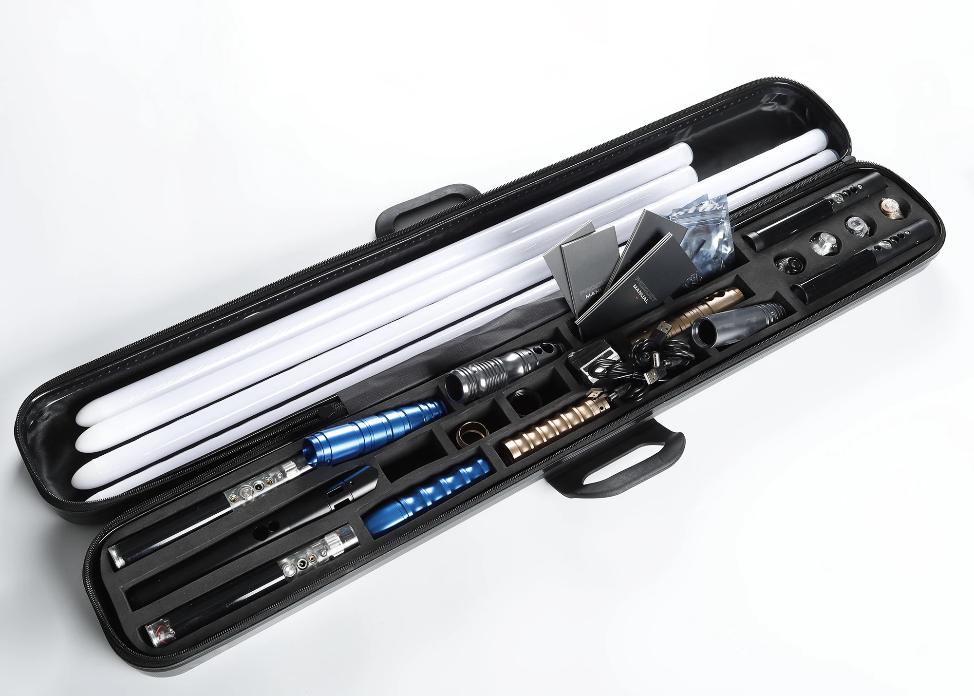 Mystery Box Infinity Color-Shift Dueling Lightsaber - Smooth Swing, Clash FX for Thrilling Battles