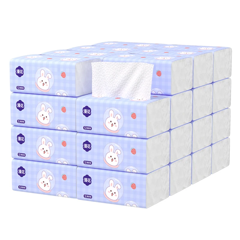 Virgin Wood Pulp Napkins No Scent Soft Pack facial tissue paper single individually packed hotel table paper napkin tissue