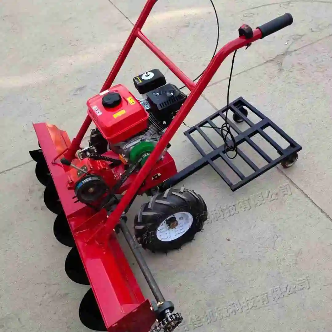 Small gasoline snowplow 1.3m winter city road snow pusher hand push square park snow removal machine