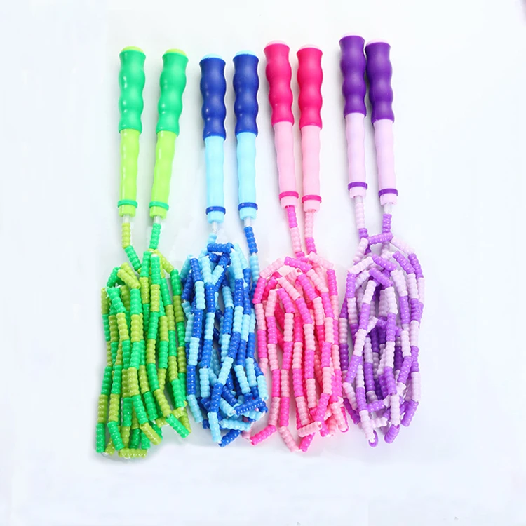 Factory Direct Supply Nylon Beaded Jump Ropes For Fitness Adjustable Length Skipping Rope With Wholesale Price