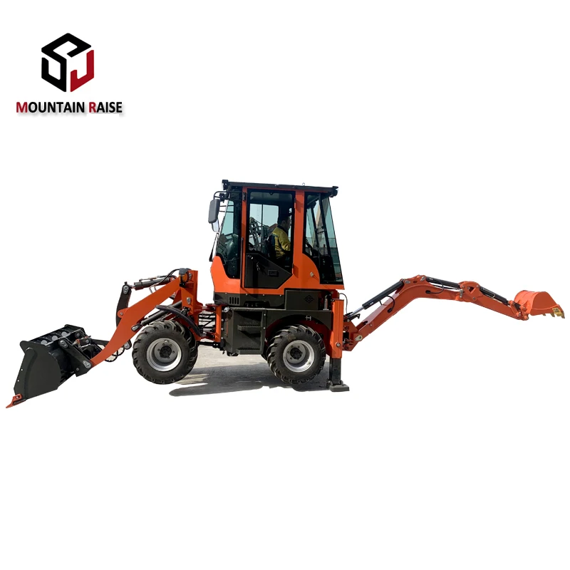 Shandong 1ton mini backhoe loader small tractor loader for sale