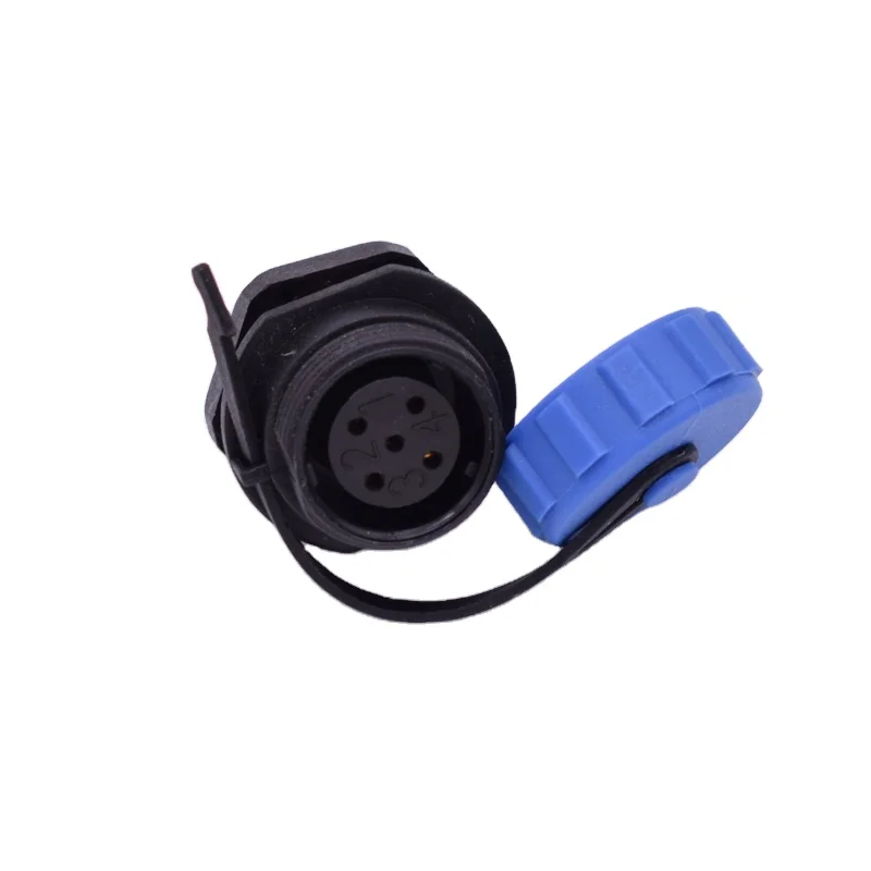 2 3 4 5 6 7 8 9 10 12 pins IP68 Plastic Circular waterproof SP13 SP17 SP21 cable connector