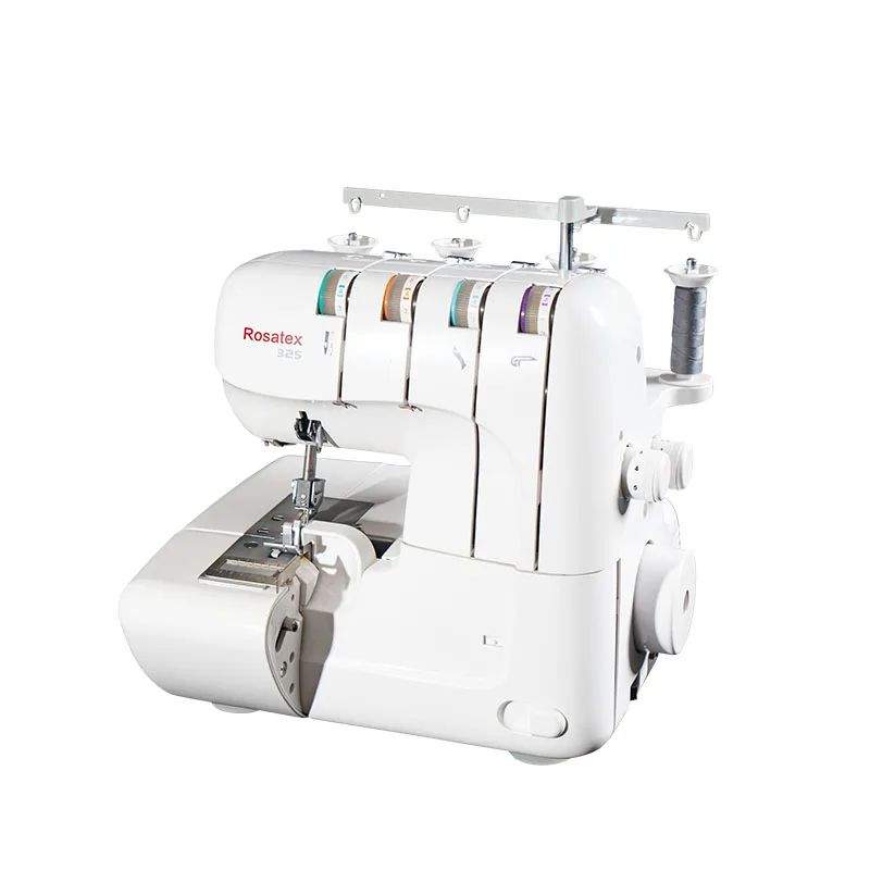 Rosatex Rs-325 Double needles Four Threads Direct Drive overlock machines portable sewing machine  For Homeuse