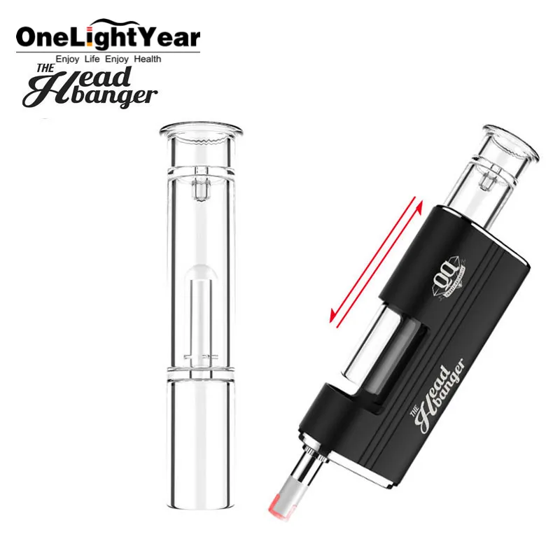 
2020 New Crazy Selling Airis Headbanger! Dip and Dab Portable Wax Pen With The Upgraded Fit Glass Quartz Atomizer 