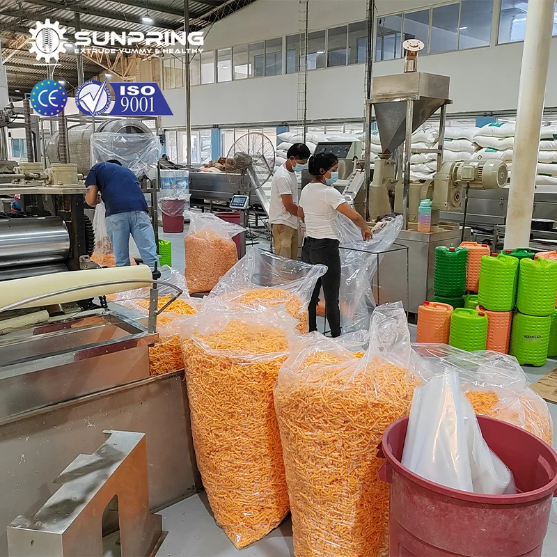 SunPring snack food fried cheetos kurkure extruder nik nak snacks kurkure machinery