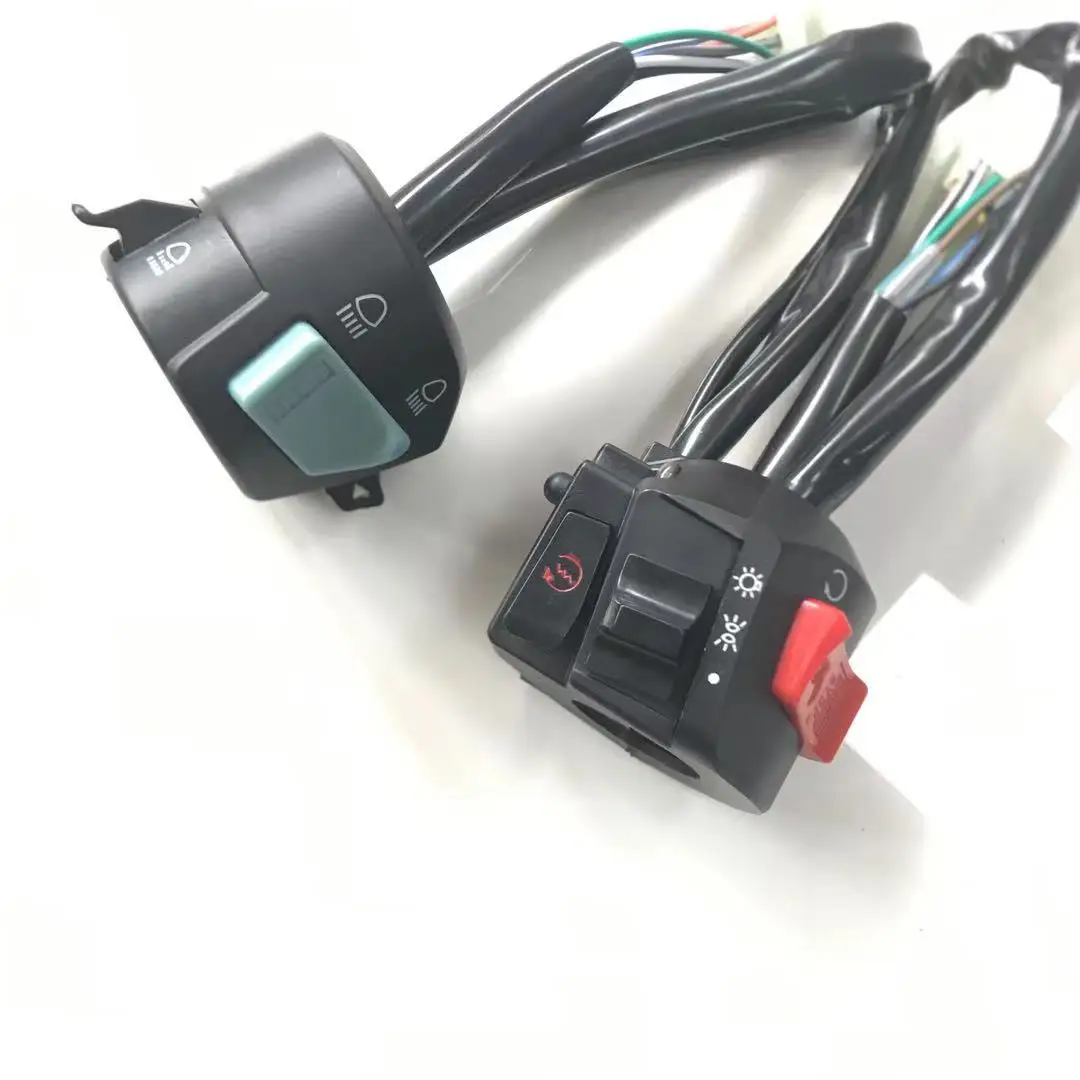 2022 New product Universal Motorcycle Switch Assembly Electric Horn switch Emergency/Stop Warn Lamp Fog Light Switch