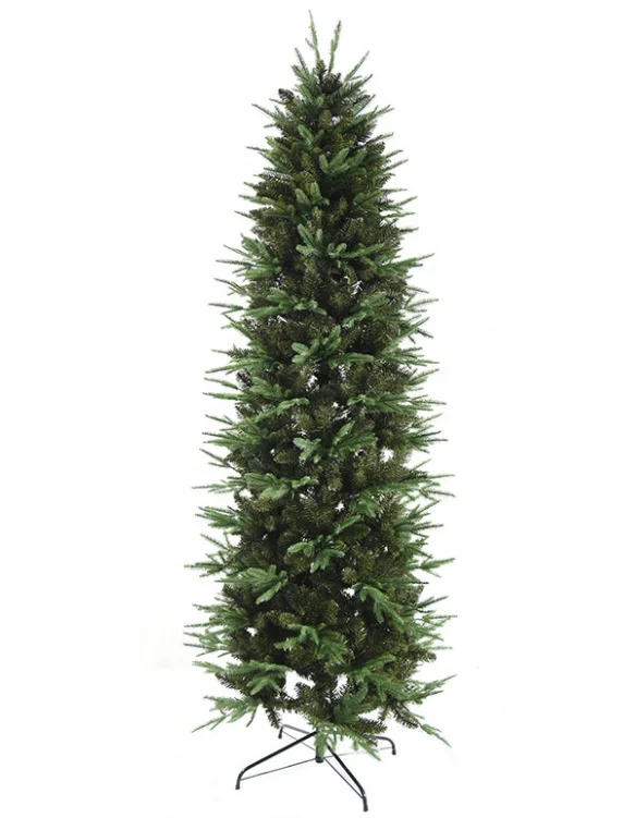 High Quality Artificial PVC PE PET Christmas Tree Slim Branches Can with Customized  Led Light for Decoration