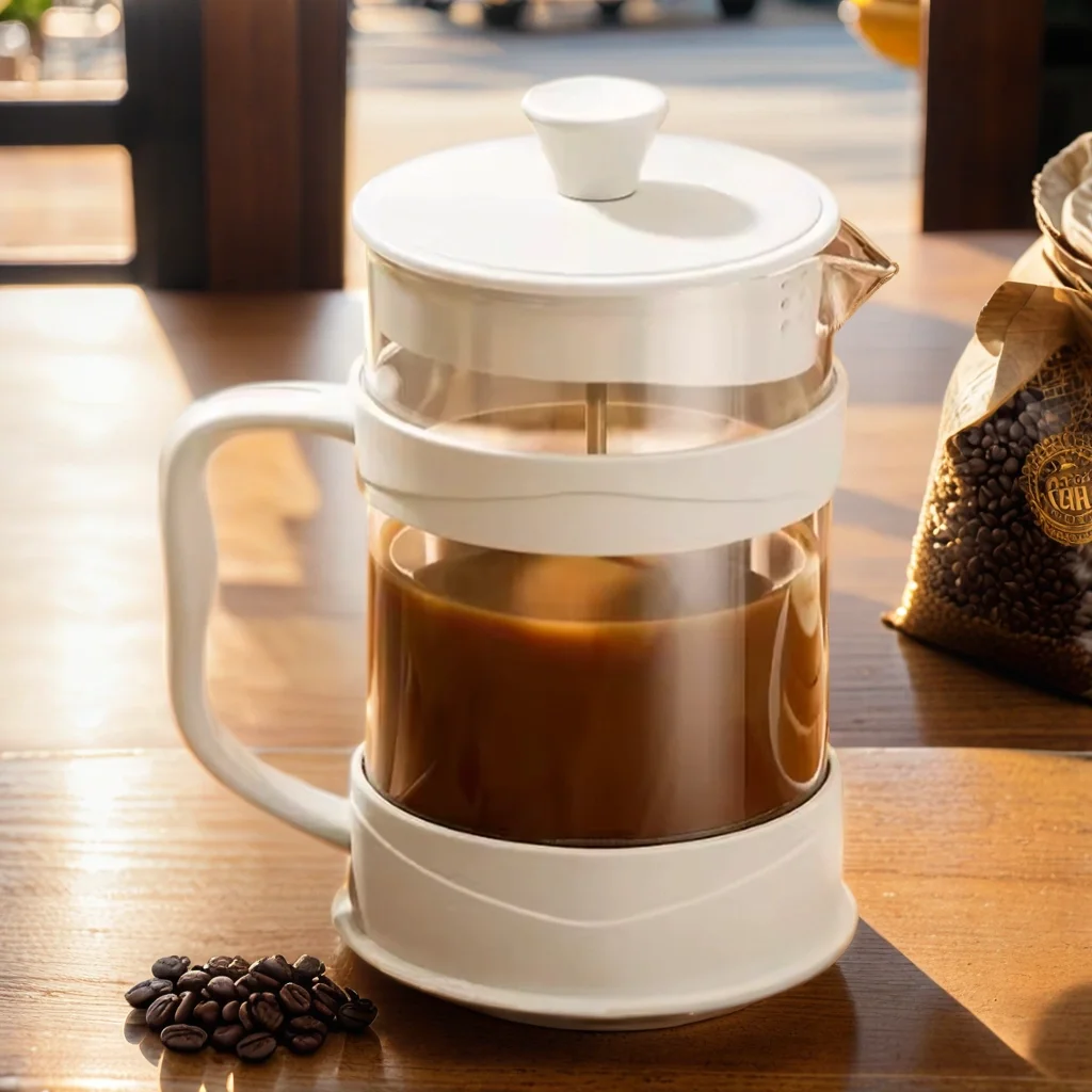 350ml/800ml/1000ml  French filter pressure pot glass tea maker hand pressure filter cup brewing cold extraction hand coffee pot