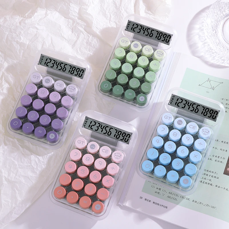 Best Wholesale 8179 pro New arrival student office transparent 10 digits table calculator Electronic desktop Calculator