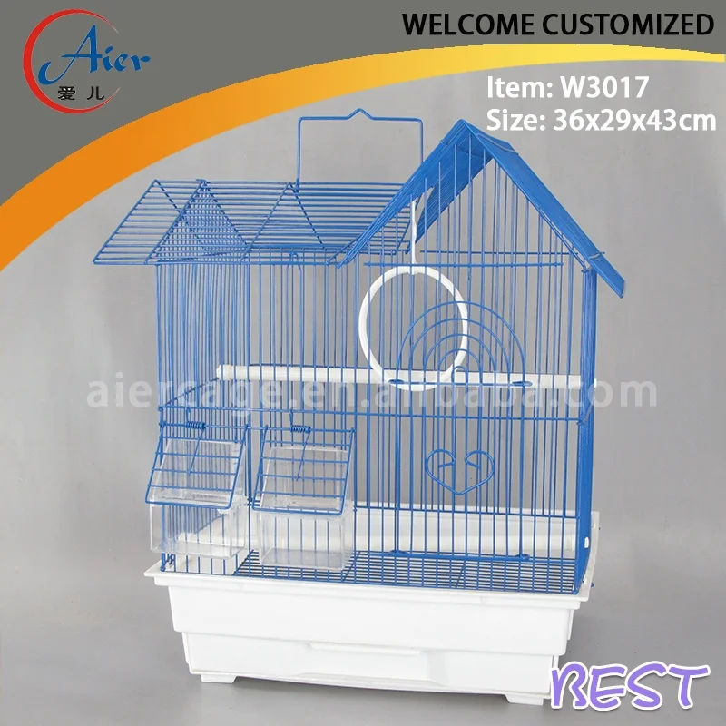 Wholesale Plastic Trays Antique Bird Breeding Cages Large Bird Cages for Parrots Canary Pet Cage