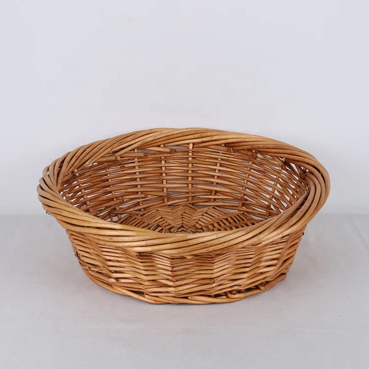 Heart shaped candy tray Wicker candy plates willow dried fruit tray