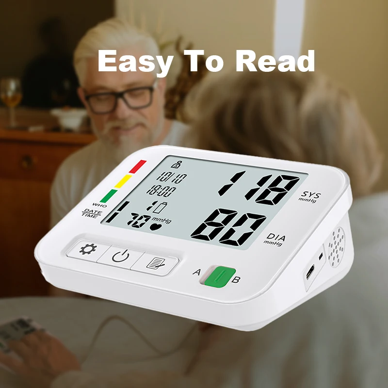 AXD OEM Factory CE ISO Approved Hospital Digital Sphygmomanometer BP Testing Machine Electronic Upper Arm Blood Pressure Monitor