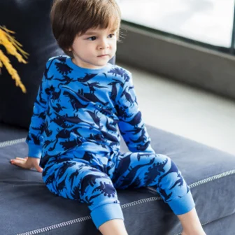 spring long sleeve Cartoon print baby clothes homewear pajamas Kids Clothing Sets boys Wholesale/ODM/OEM