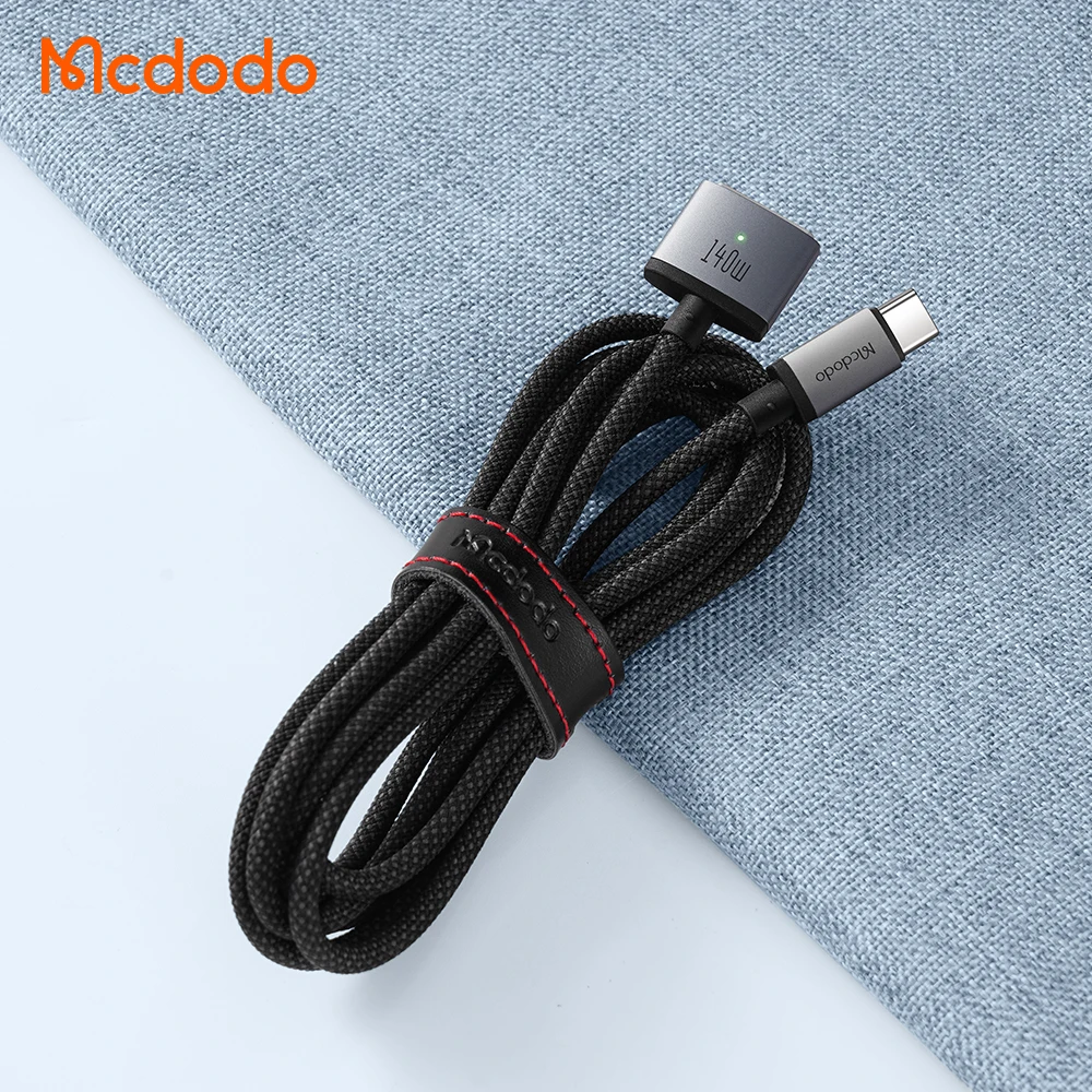 PD3.1 Magnetic USB C to MagSaf 3 Cable for Macbook Pro Air 13 14 16 M2, 140W 5A Nylon Charging Cable with LED for Mac.
