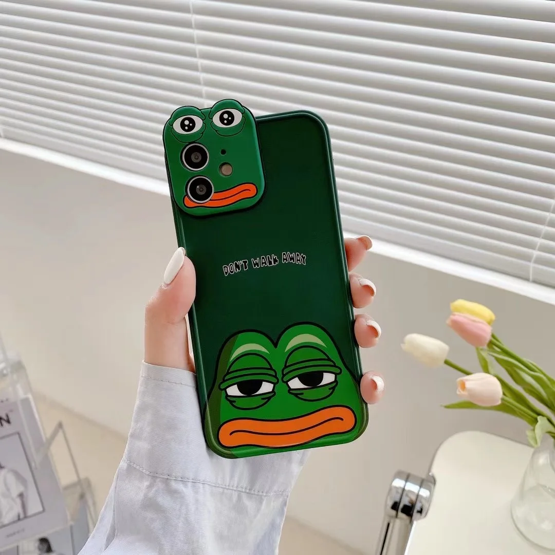
Funny Frog Mobile phone case with Camera protector for iphone 11promax 12pro 