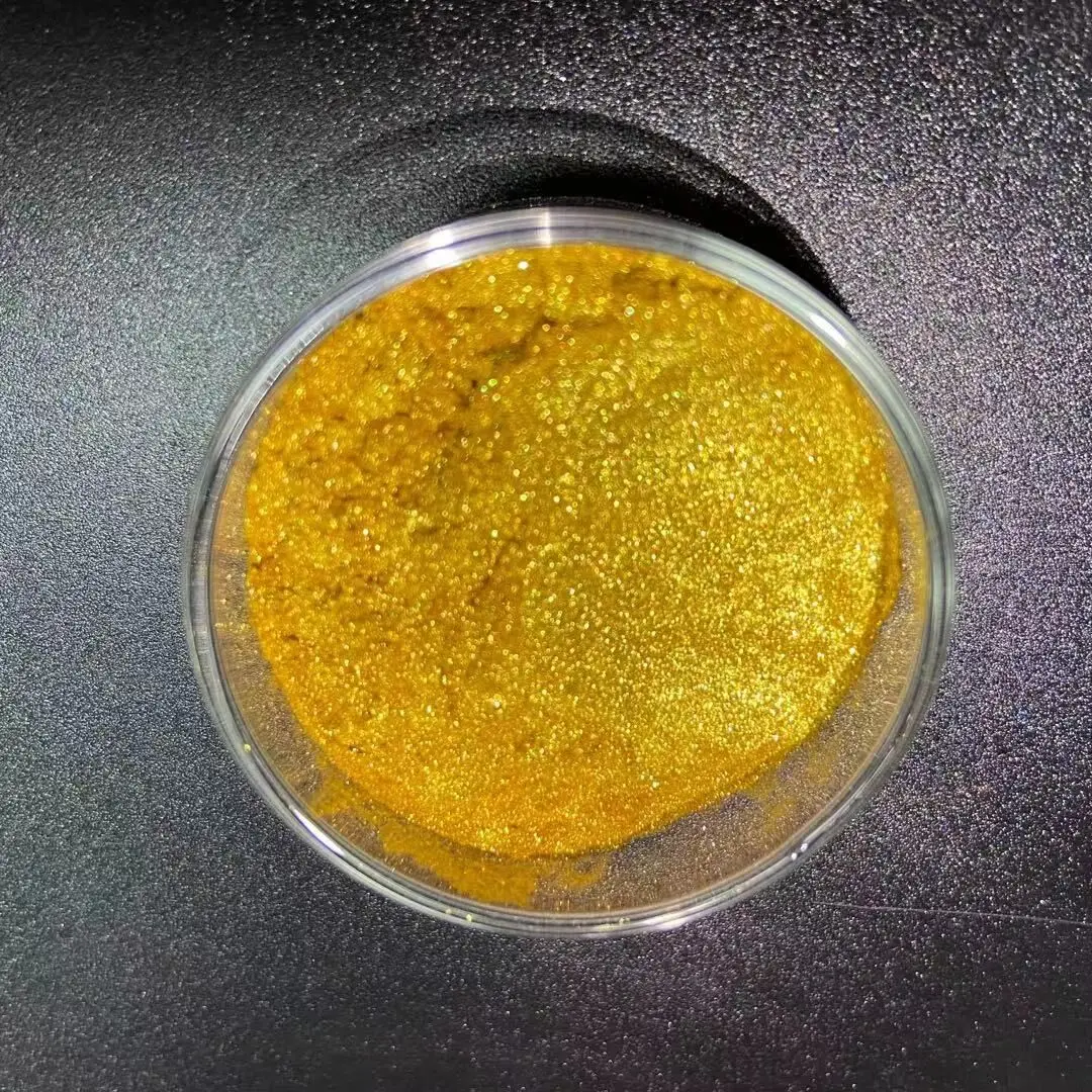 China supplier Super Sparkle Pearl Pigment- Solar Gold synthetic mica pearlescent pigment