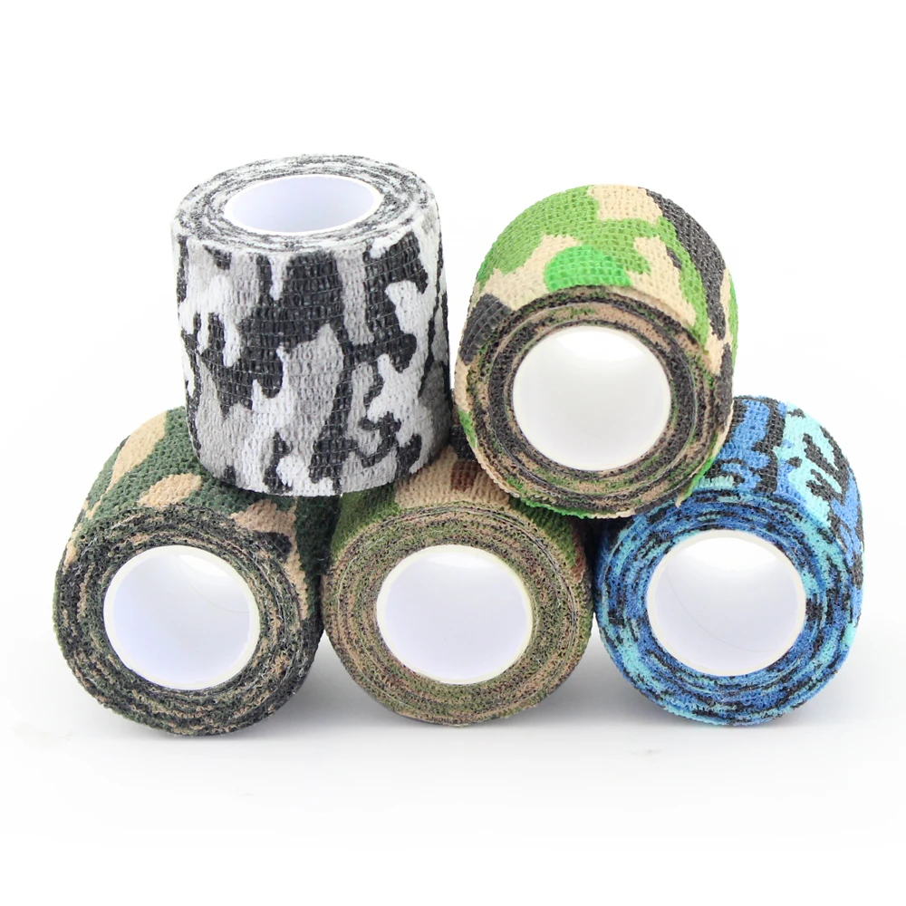 5cm Strong Cohesive Self Adhesive Camouflage Tattoo Bandage Tattoo Tape  For Tattoo Grip Pen