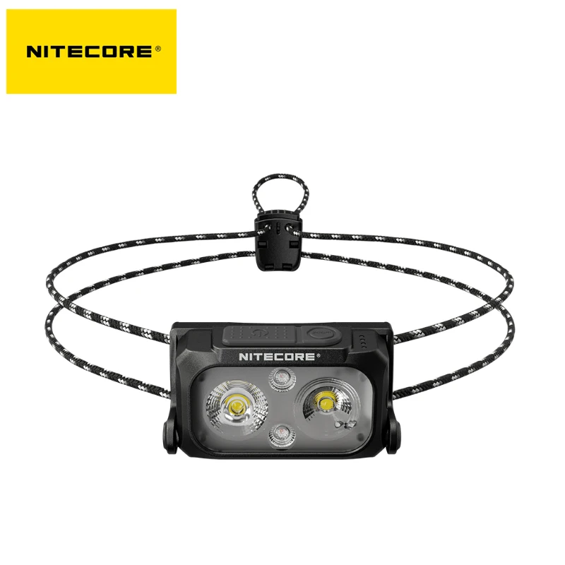 NITECORE NU25 UL ультра легкий 400 люмен двухлучевой USB-C перезаряжаемый Уличный/походный налобный фонарь