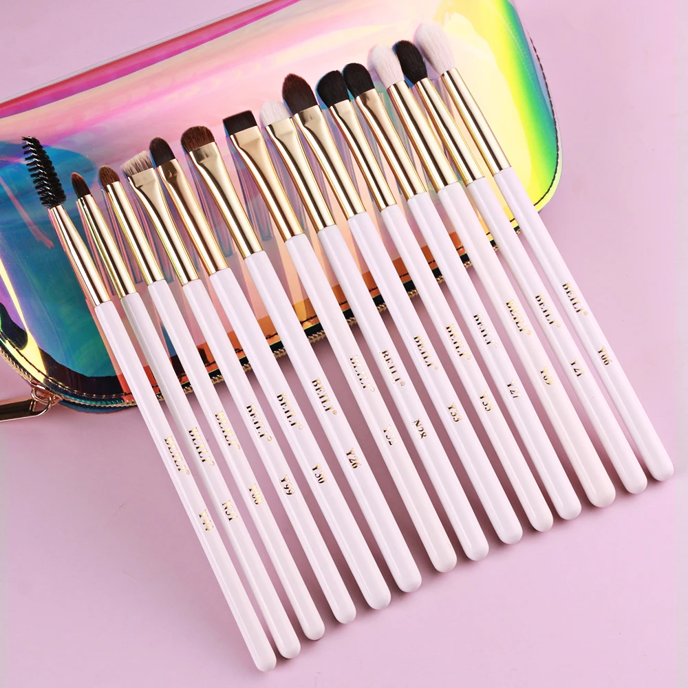 BEILI professional custom logo eye brow eyebrow pencil with brush luxury makeup brushes set