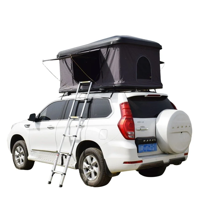 Waterproof 4wd offroad car camping hard shell roof top tent black abs