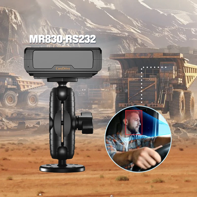 CareDrive MR830-RS232 Ddm Driver Anti Sleep Monitor TF Card Large Storage Fatigue Alarm System For Engineering Logistics Vehicle