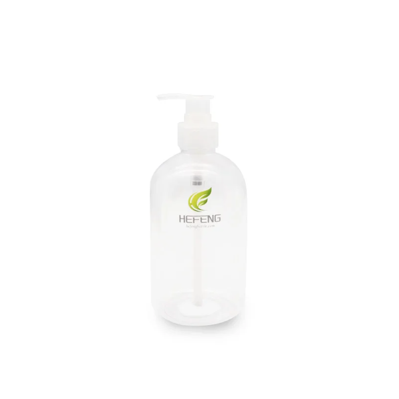 In stock 480ml white press on hair care shampoo bottle, divided into fragrance, shampoo and shower gel bottles