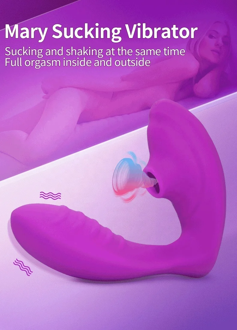 Clitoral Sucking Vibrator G Spot Sucker Vibrator for Female Orgasm, Treediride Dual Motor 10 Vibration Modes Vagina Massager