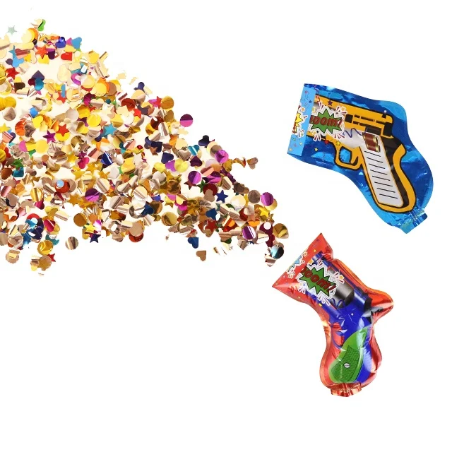 BONA balloon party time birthday surprise kids toys inflatable confetti party poppers gun