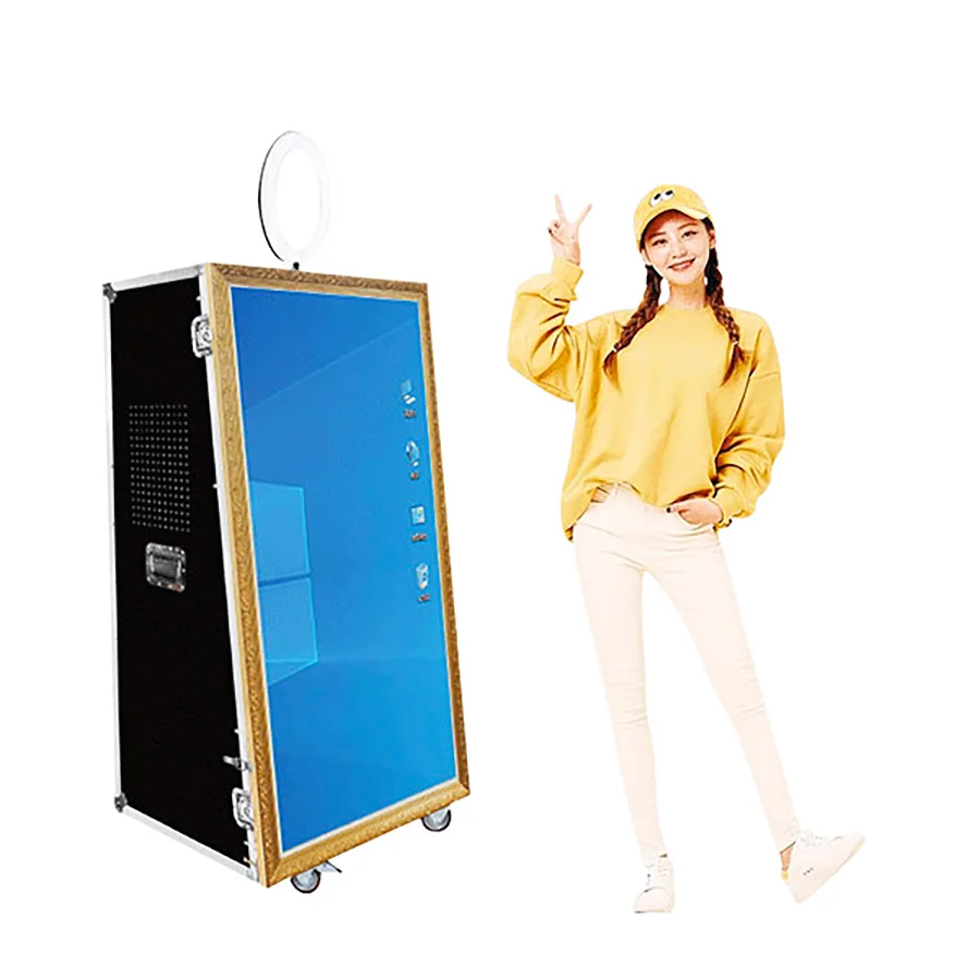 Selfie Magic Photo Mirror Booth Camera Photo Gif With Fill Light Lamp Manual Mirror Photo Booth Frames For Sale 5 Foot X 3 Foot