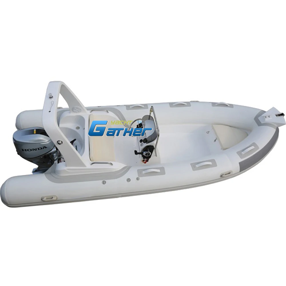 Надувная рыболовная лодка из стекловолокна 5 2 м 17 футов с двигателем