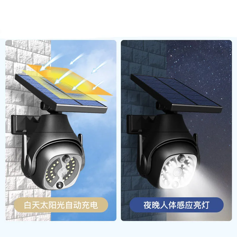 Outdoor Security Dummy Camera light Waterproof Wireless PIR Monitor LED Solar Powered Wall Light Sensor Garden Lights