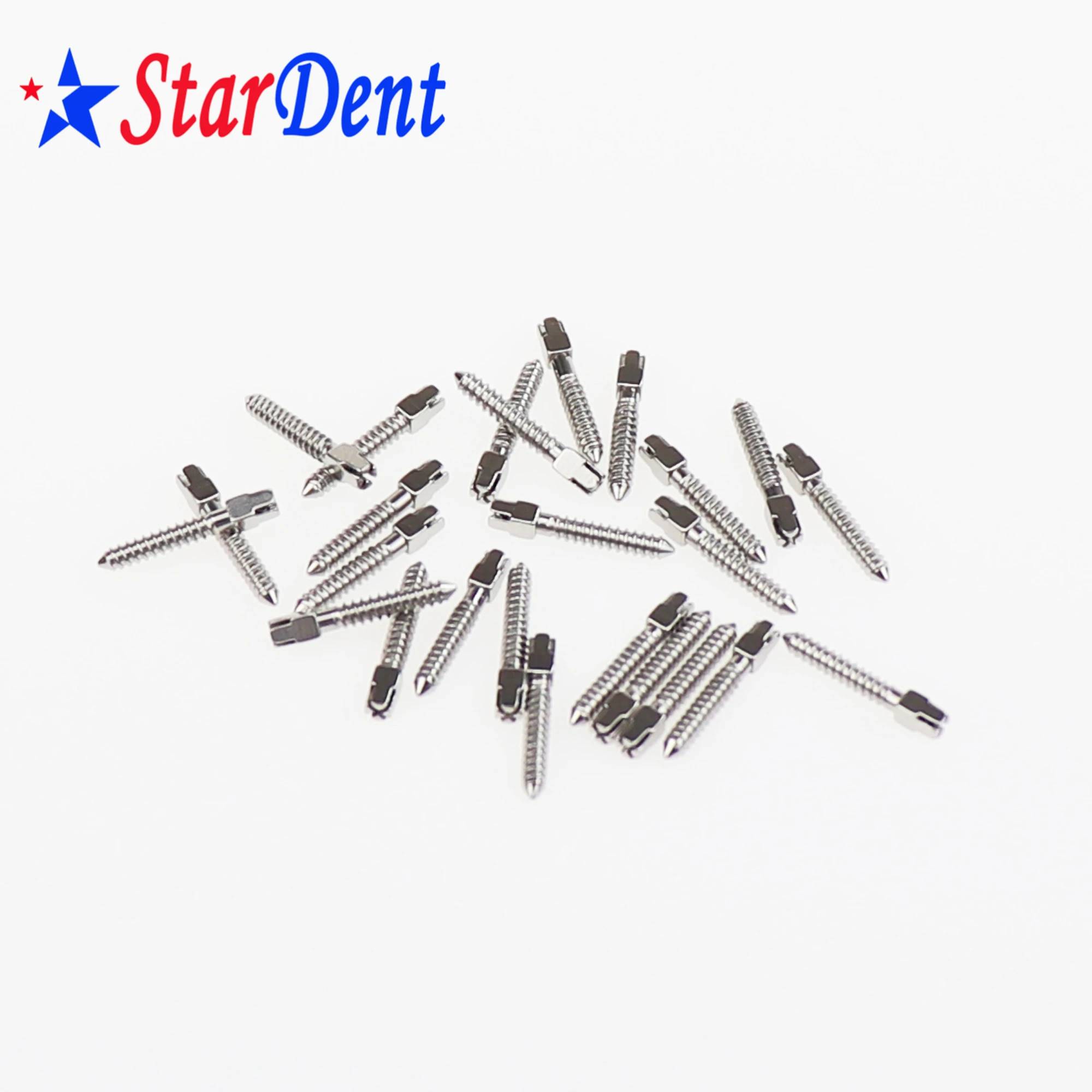 Implant Screw Post for Root Canal Usage Dentist Instrument Tool Golden and Sliver Stainless Steel Dental