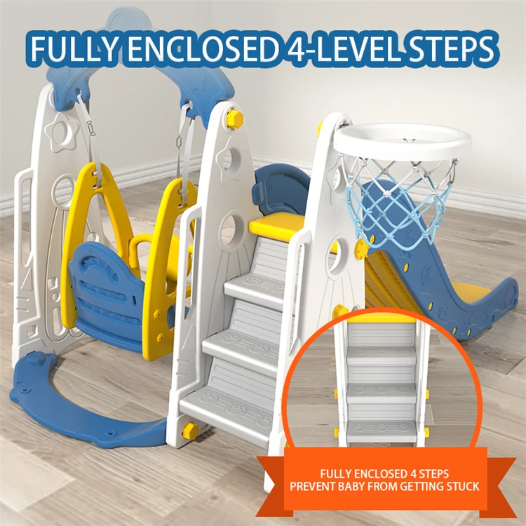 High Quality New Wholesale Toddler Indoor Baby Plastic Sliding Toys Kids Slides For Children Playground And Swing Play Set