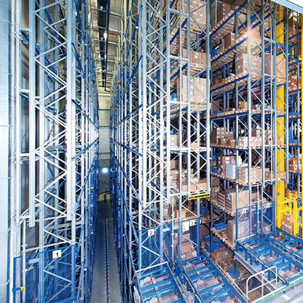 Automatic Shelving Units Racks Metal Stacking Warehouse Racking Stacker Crane Automatic Racks Automated Storage ASRS System
