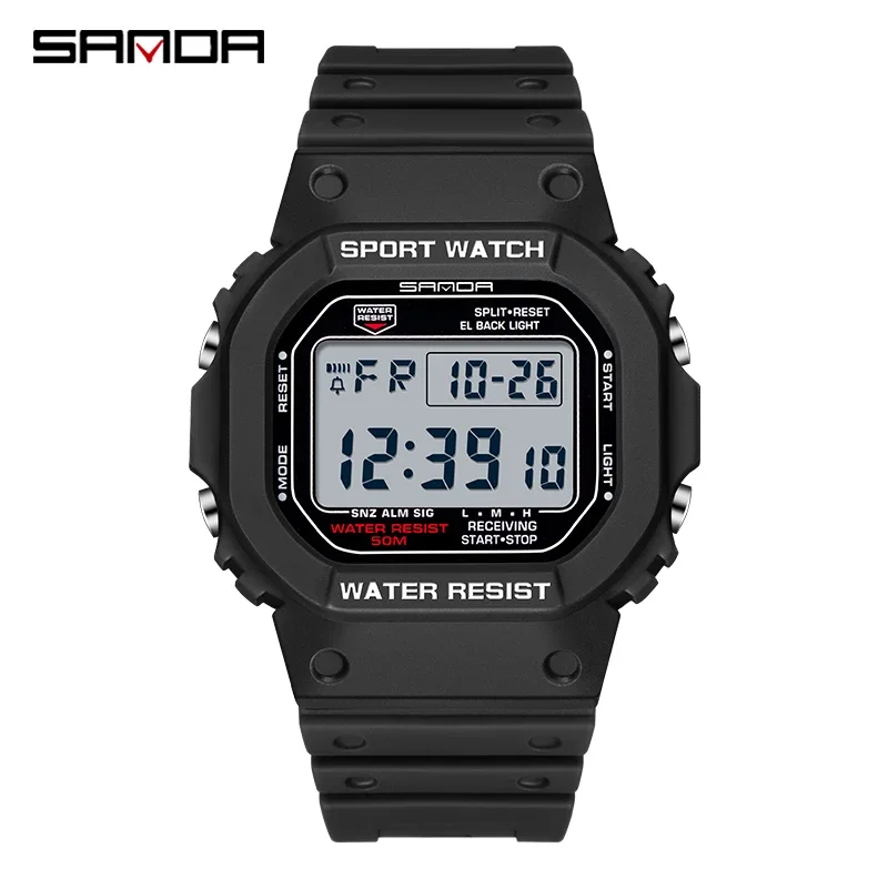 SANDA 2017 Trendy Top Rating Ready Made New Design Original Factory Direct Sale Personalized on Men Watch Silicone Strap
